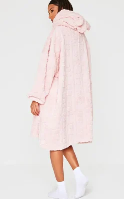 PrettyLittleThing Christmas Gifts*Bubble Textured Fleece Bath Robe