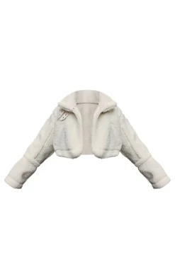 PrettyLittleThing Aviator Jackets*Buckle Collar Borg Aviator Jacket