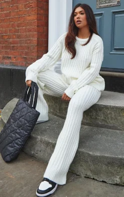 PrettyLittleThing Christmas Day Outfits*Chunky Ribbed Knitted Set