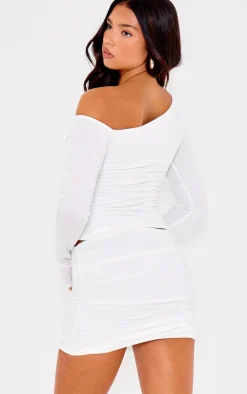 PrettyLittleThing Snatched*Contour Jersey Asymmetric Long Sleeve Top