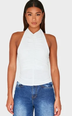 PrettyLittleThing Snatched*Contour Jersey Draped Boat Neck Long Top