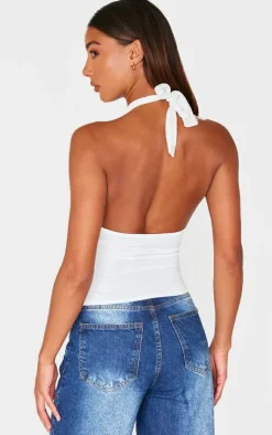 PrettyLittleThing Snatched*Contour Jersey Draped Boat Neck Long Top