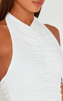 PrettyLittleThing Snatched*Contour Jersey Draped Boat Neck Long Top