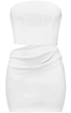 Corset Boned Bandeau Cut Out Bodycon Dress-PrettyLittleThing Best