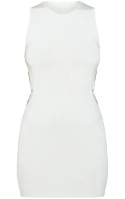 Cut Out Side Soft Knit Dress-PrettyLittleThing Online