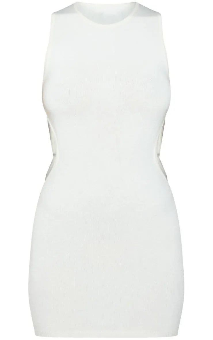 Cut Out Side Soft Knit Dress-PrettyLittleThing Online