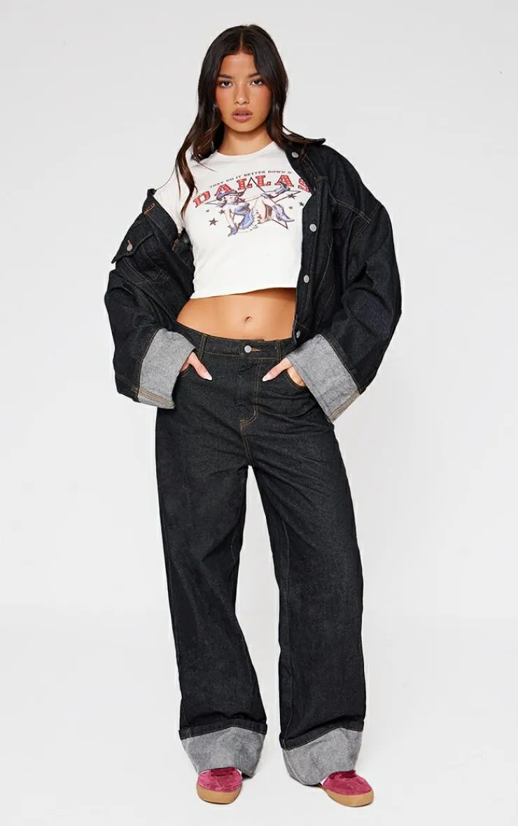 PrettyLittleThing T-Shirts*Dallas Vintage Style Cheerleader Baby Doll