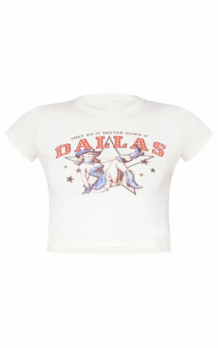 PrettyLittleThing T-Shirts*Dallas Vintage Style Cheerleader Baby Doll