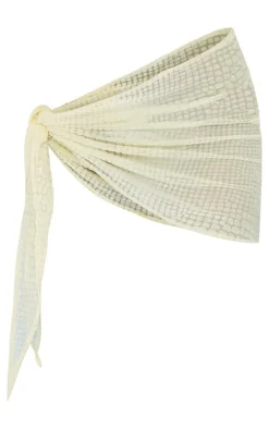 Cream Devore Sarong