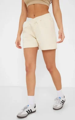 Cream Dipped Hip Sweat Shorts