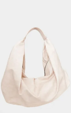 PrettyLittleThing Shoulder Bags*Distressed PU Super Slouchy Tote Bag