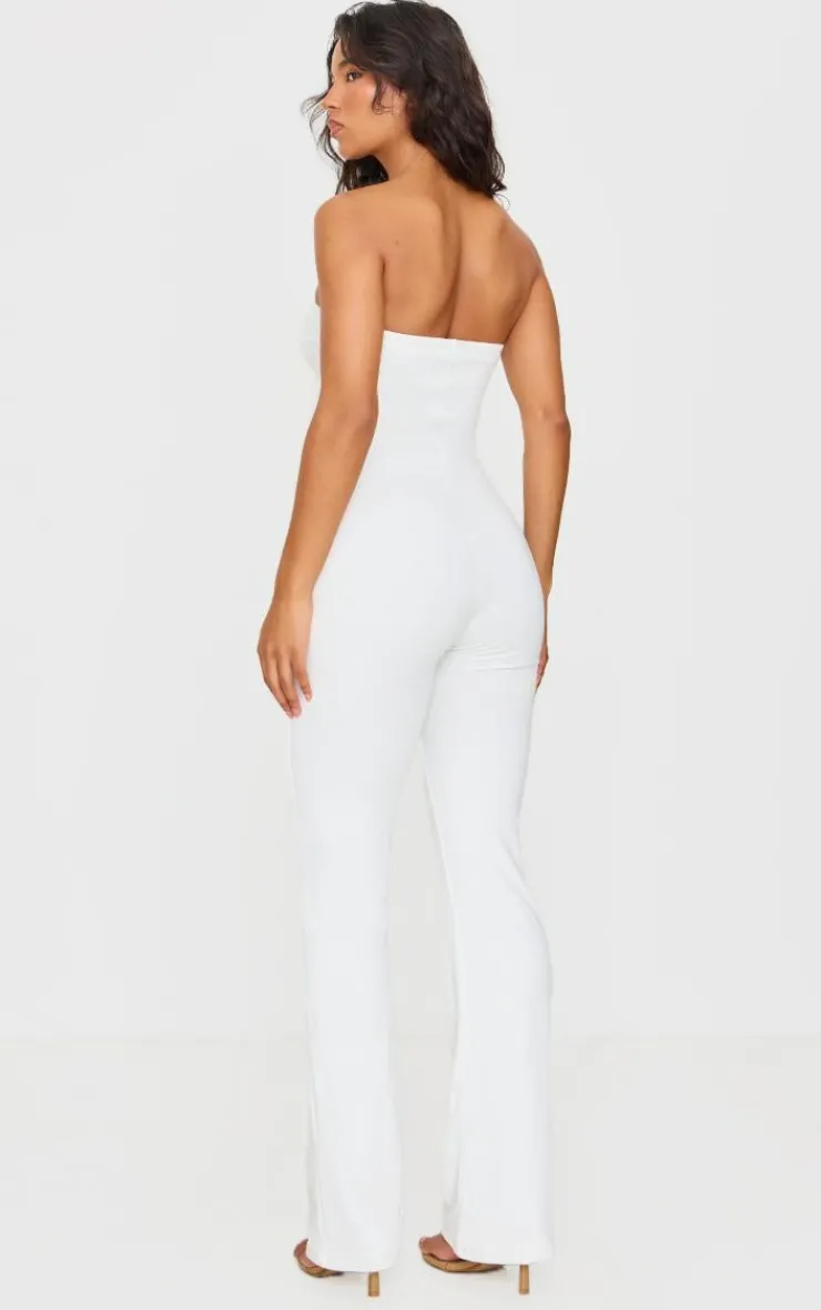 PrettyLittleThing Snatched*Double Layer Contour Jersey Twist Bandeau Jumpsuit