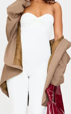PrettyLittleThing Snatched*Double Layer Contour Jersey Twist Bandeau Jumpsuit
