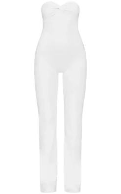 PrettyLittleThing Snatched*Double Layer Contour Jersey Twist Bandeau Jumpsuit