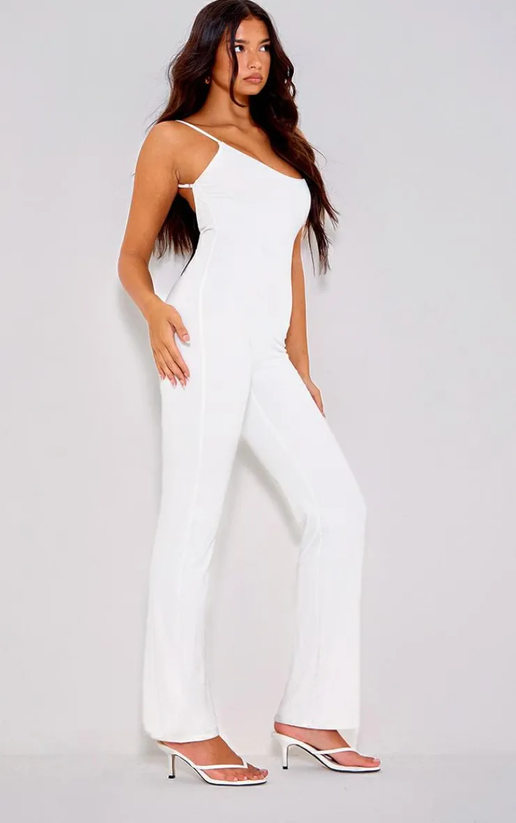 PrettyLittleThing Snatched*Double Layer Contour Jersey Strappy Scoop Back Jumpsuit