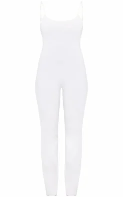 PrettyLittleThing Snatched*Double Layer Contour Jersey Strappy Scoop Back Jumpsuit