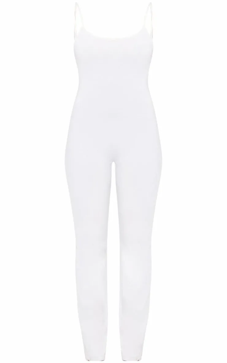 PrettyLittleThing Snatched*Double Layer Contour Jersey Strappy Scoop Back Jumpsuit