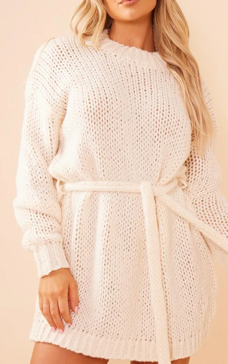 Extreme Chunky Knitted Sweater Dress-PrettyLittleThing Sale