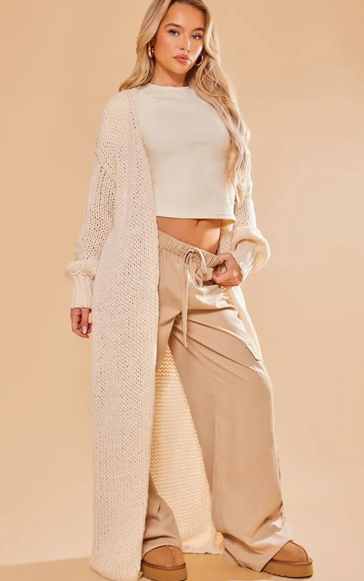 PrettyLittleThing Cardigans*Extreme Chunky Knitted Slouchy Maxi Cardigan