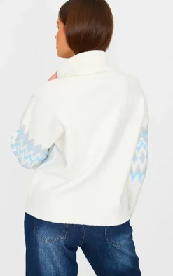 PrettyLittleThing Sweaters*Fairisle Roll Neck Christmas Sweater
