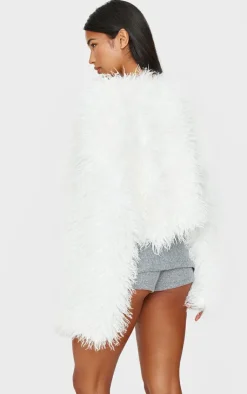 PrettyLittleThing Faux Fur Coats*Faux Fur Cropped Coat