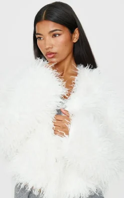 PrettyLittleThing Faux Fur Coats*Faux Fur Cropped Coat
