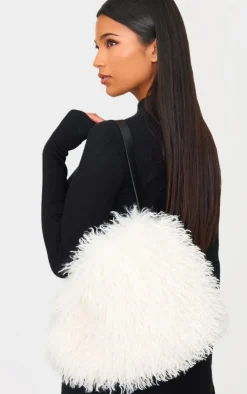 PrettyLittleThing Shoulder Bags*Faux Fur Fluffy Shoulder Bag