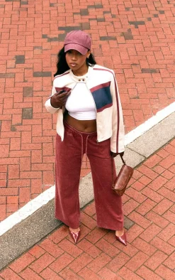 Cream Faux Suede Contrast Panel Jacket