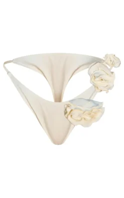 Flower Detail Bikini Bottoms-PrettyLittleThing Sale