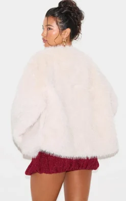 PrettyLittleThing Faux Fur Coats*Glitter Faux Fur Coat