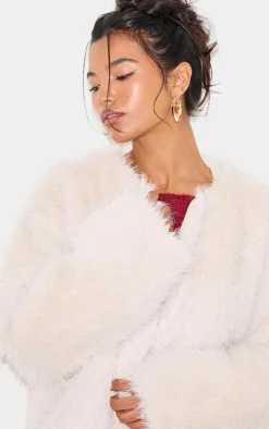 PrettyLittleThing Faux Fur Coats*Glitter Faux Fur Coat
