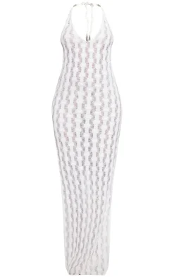 Halterneck Maxi Dress-PrettyLittleThing Hot