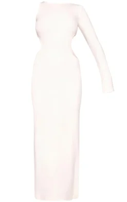 Heavy Brushed Rib Cut Out Maxi Dress-PrettyLittleThing Clearance