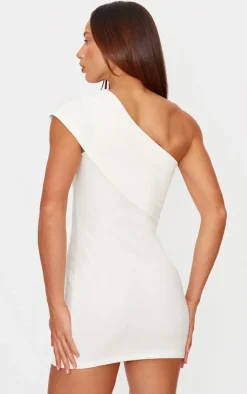Heavy Rib Asymmetric Bodycon Dress-PrettyLittleThing Discount
