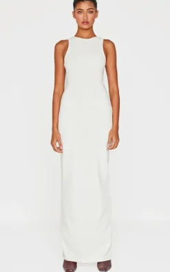 Heavy Rib Racer Sleeveless Maxi Dress-PrettyLittleThing Clearance
