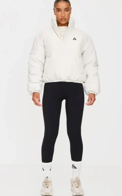 PrettyLittleThing Athletic Jackets*High Neck Cropped Puffer Jacket