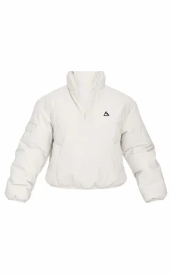PrettyLittleThing Athletic Jackets*High Neck Cropped Puffer Jacket