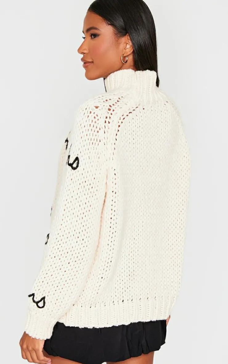 PrettyLittleThing Oversized Sweaters*Hohoho Oversized Knitted Christmas Sweater