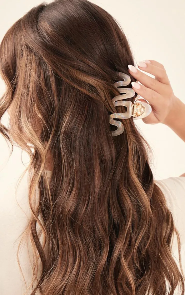 PrettyLittleThing Hair Accessories*Iridescent Swirl Hair Claw