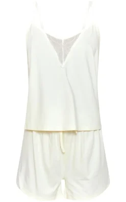 PrettyLittleThing Christmas Shop*Lace Detail Cami And Short Pajama Set