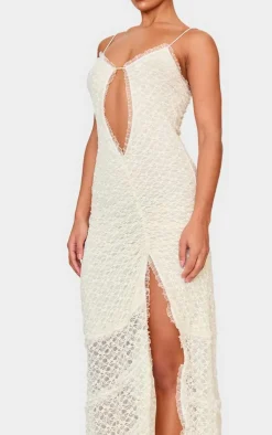 Lace Mesh Cut Out Maxi Dress-PrettyLittleThing Clearance