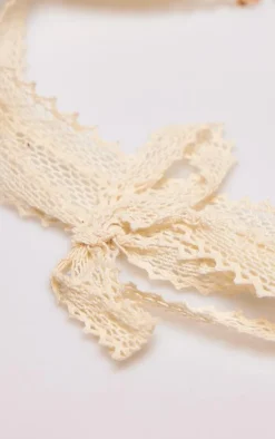 PrettyLittleThing Necklaces*Linen Layer Bow Choker