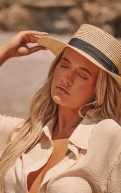 Cream Linen Look Oversized Beach Shirt