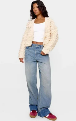 PrettyLittleThing Cardigans*Loop Knit V Neck Button Up Cardigan