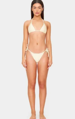 Cream Mix & Match Tie Side Bikini Bottoms