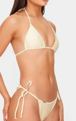 Cream Mix & Match Tie Side Bikini Bottoms