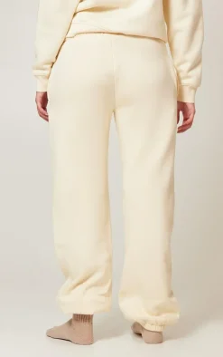 PrettyLittleThing Cream Sweatsuits*Monaco Sports Embroidered Cuffed Sweatpants