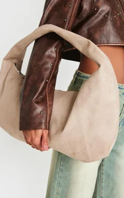 PrettyLittleThing Shoppers*Oversized Faux Suede Tote Bag