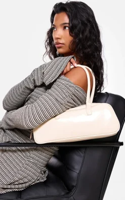 PrettyLittleThing Shoulder Bags*Patent PU Baguette Shoulder Bag