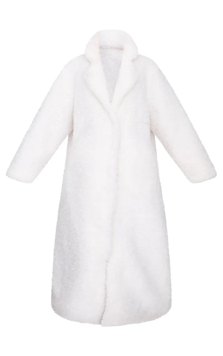 PrettyLittleThing Teddy Coats*Plush Borg Maxi Coat